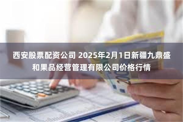 西安股票配资公司 2025年2月1日新疆九鼎盛和果品经营管理有限公司价格行情